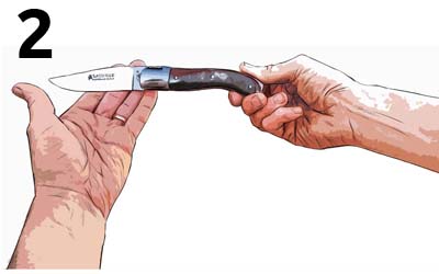 Knife handmade in France